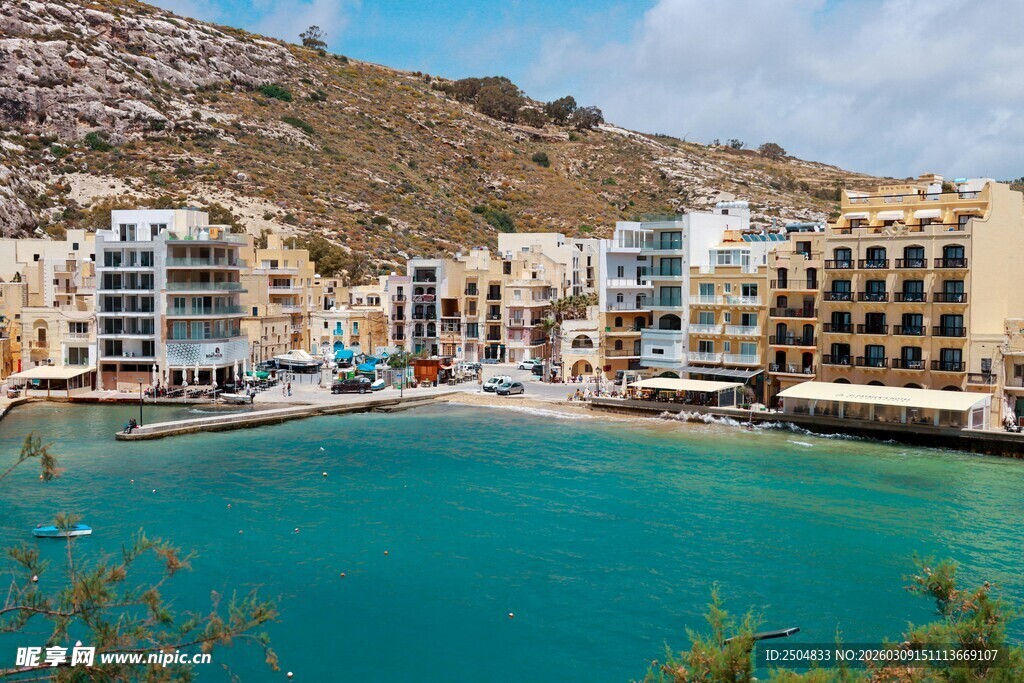 地中海风情美丽海滨小镇
