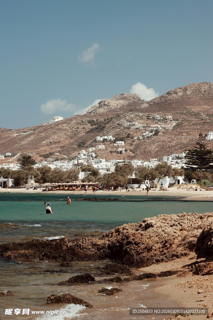 米科诺斯岛美丽海滨风光