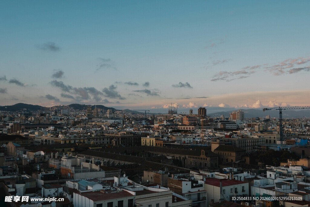 城市天际线 黄昏下的美景