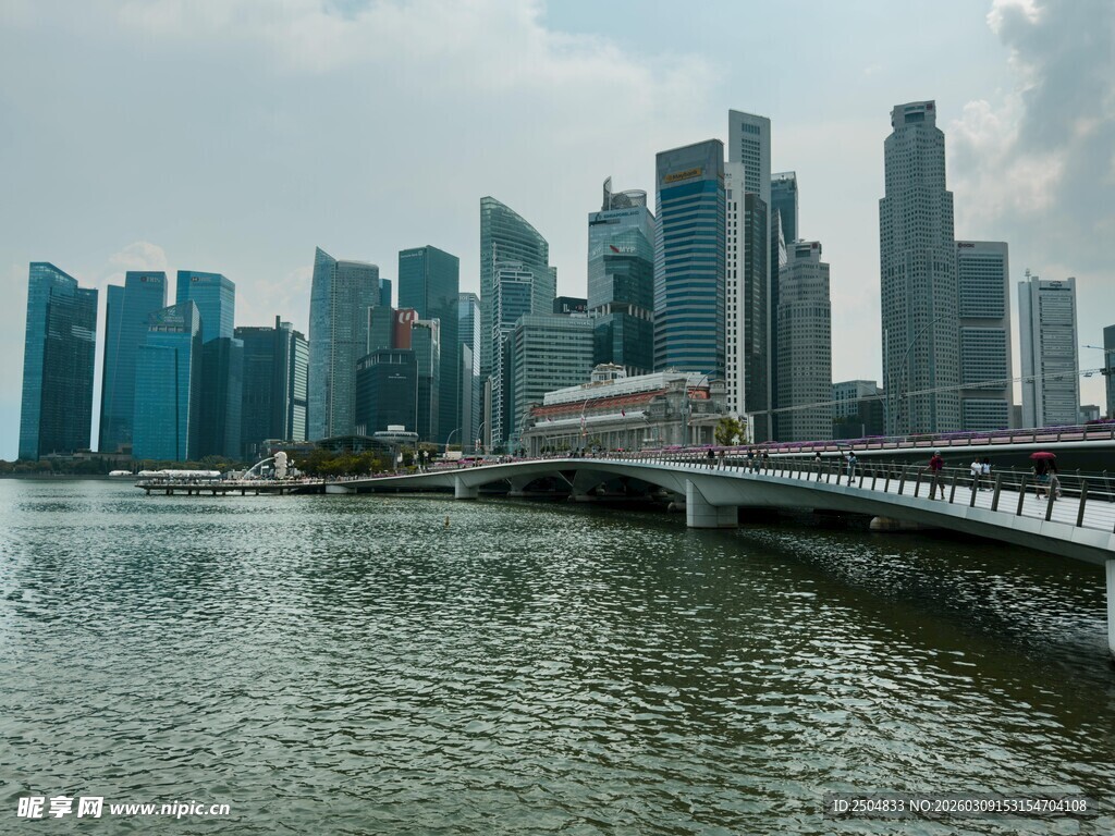 新加坡城市滨水风光