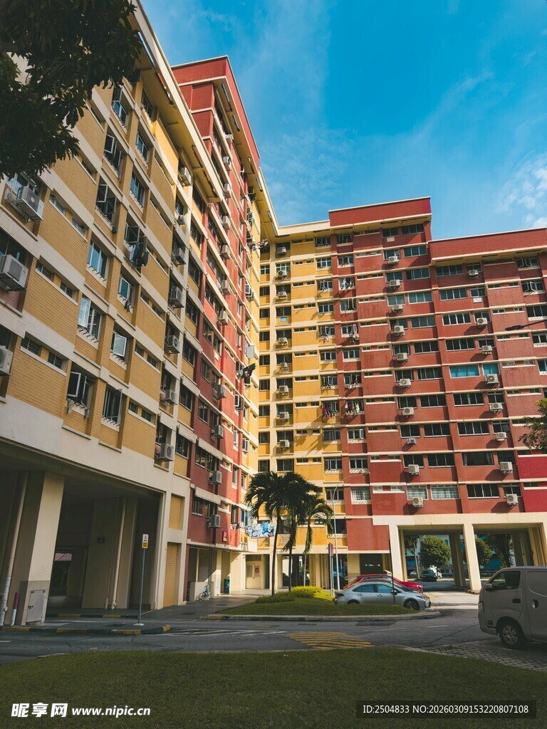 多彩公寓楼外观景观