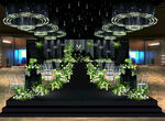 梦幻绿植装饰婚礼效果图
