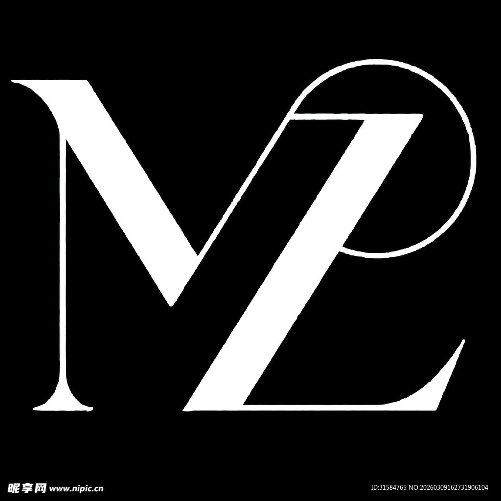 时尚MZ字母标志设计