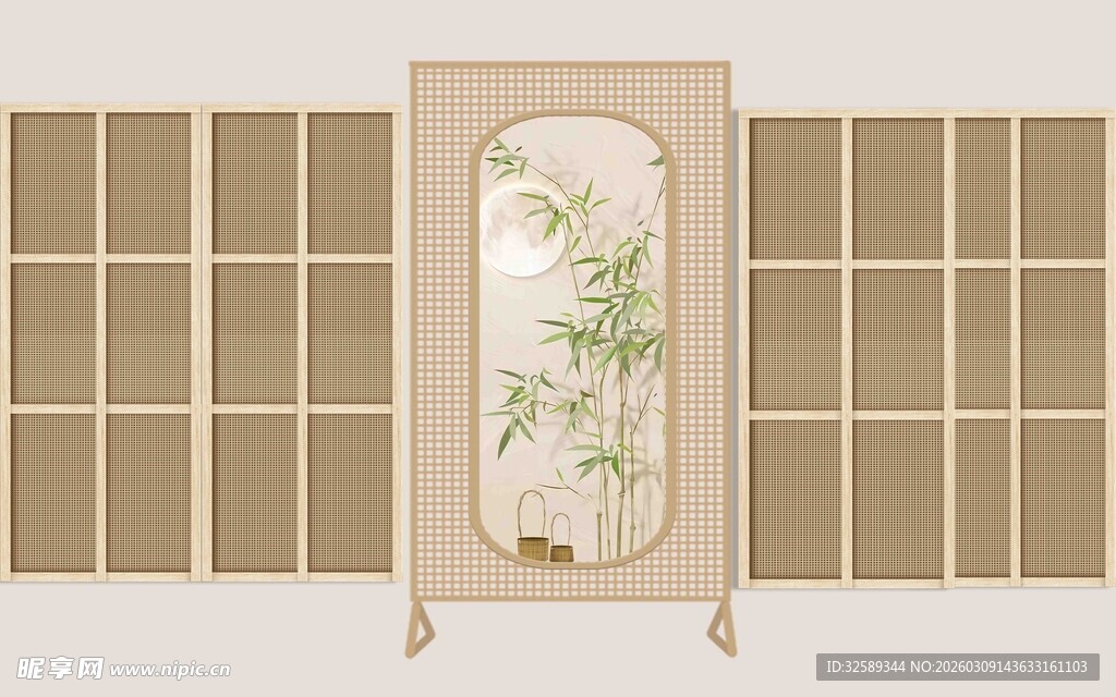 中式屏风雅致古韵装饰