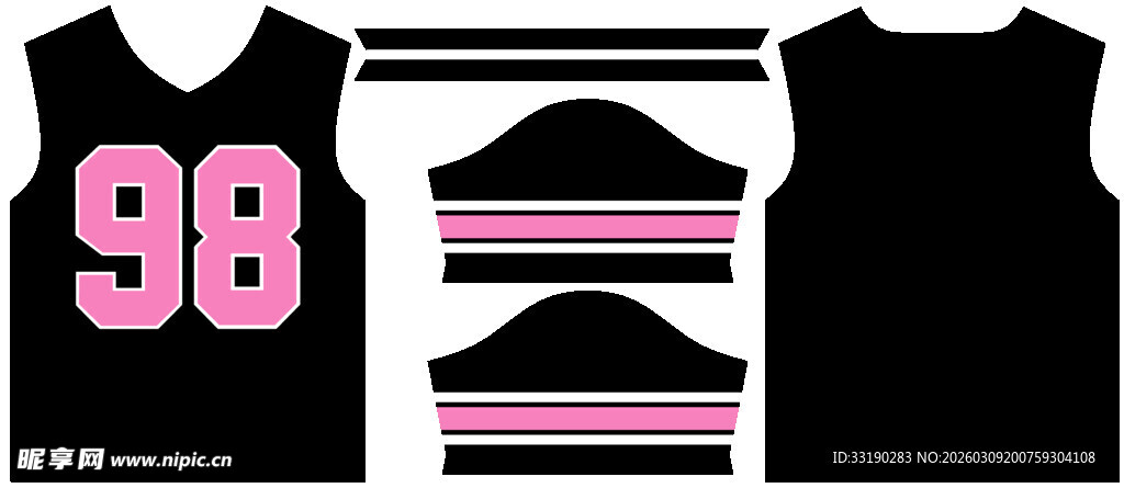 黑色运动背心套装展示