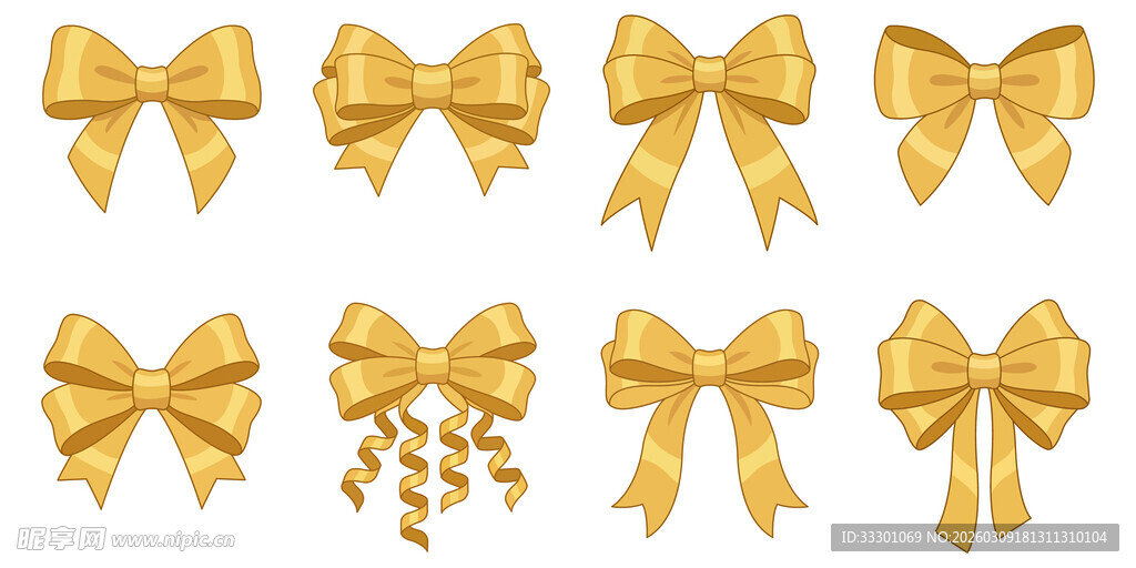 金色蝴蝶结