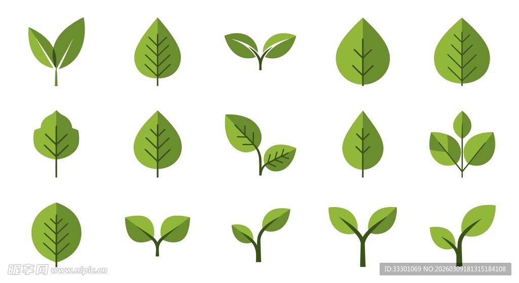 绿叶图标