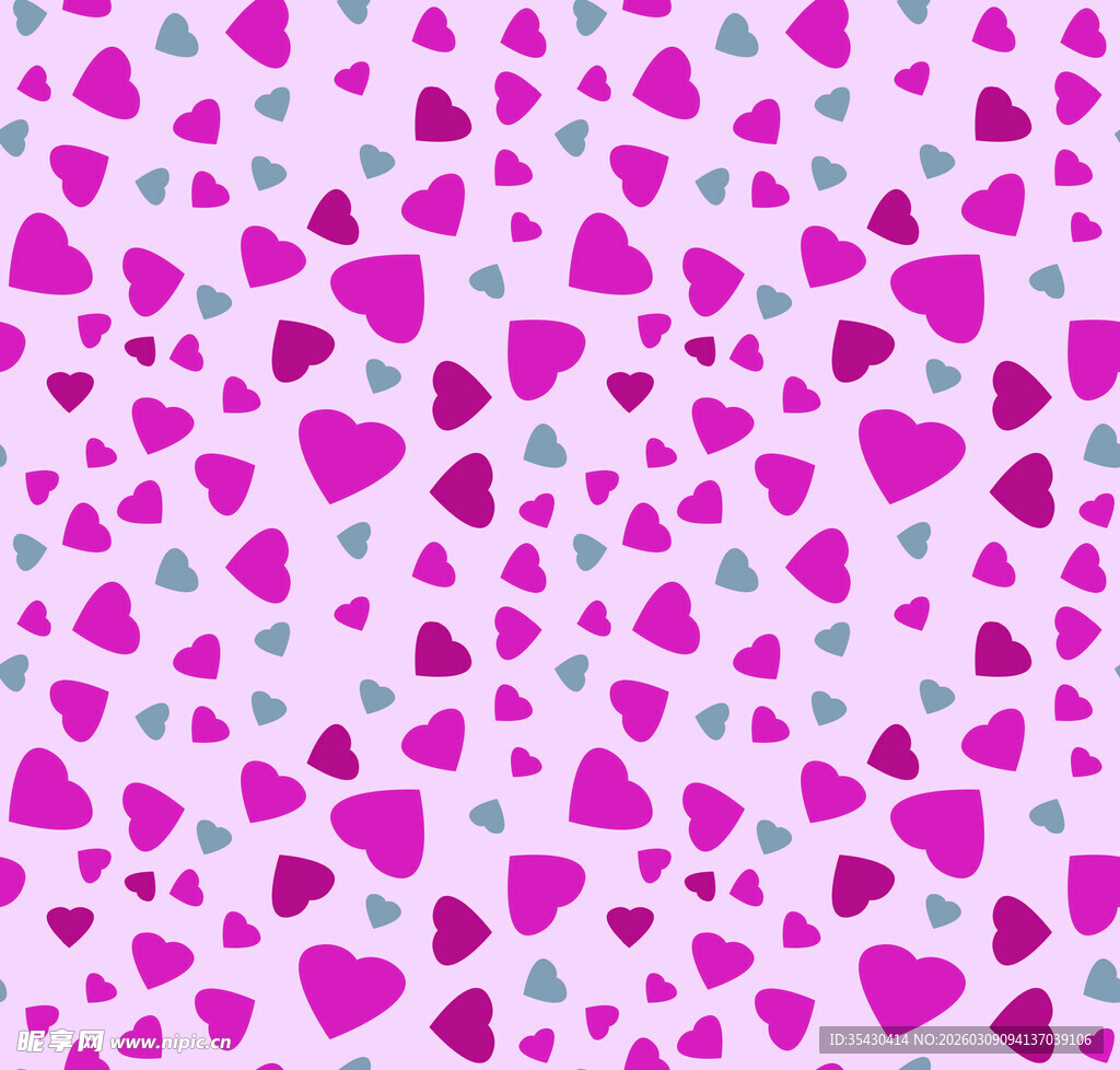 粉色心形图案背景纹理