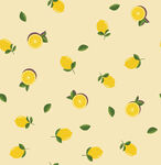 柠檬图案背景 清新可爱