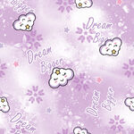 梦幻紫色卡通云朵图案背景