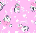粉色斑马图案可爱背景