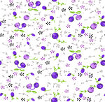 紫色花卉图案背景纹理