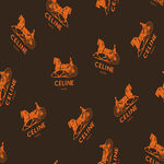 复古风格骑马图案设计