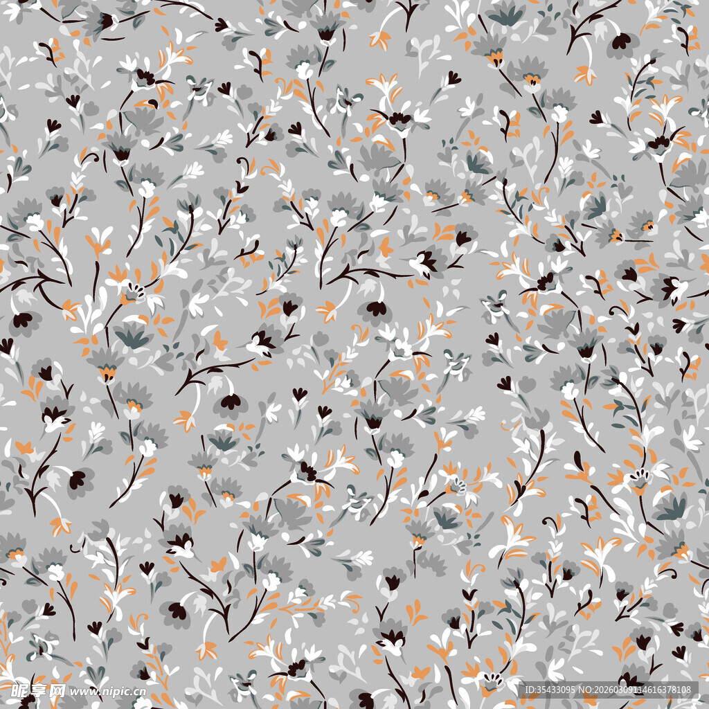 浅灰色碎花图案纹理背景