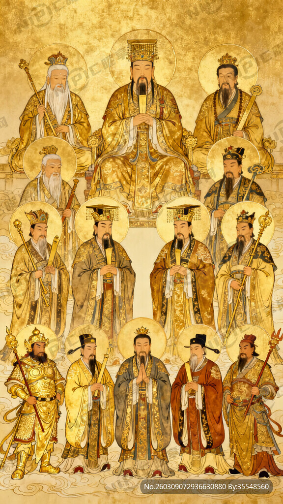 元始天尊 灵宝天尊 紫微大帝