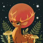 小鹿与梦幻植物