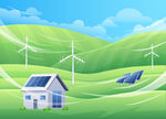 绿色能源背景
