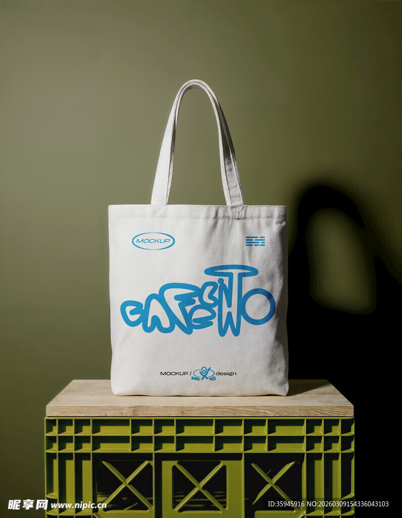 白色帆布袋样机