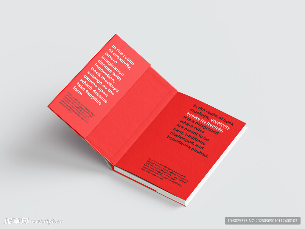 书籍封面排版设计展示样机