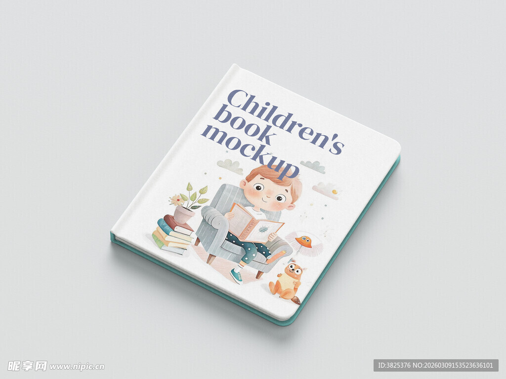 儿童绘本设计展示样机
