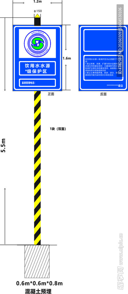 水源保护区警示牌