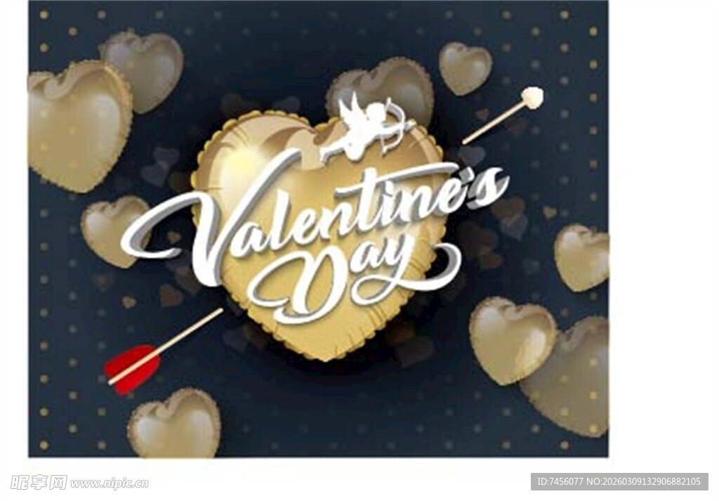 情人节浪漫心形装饰元素