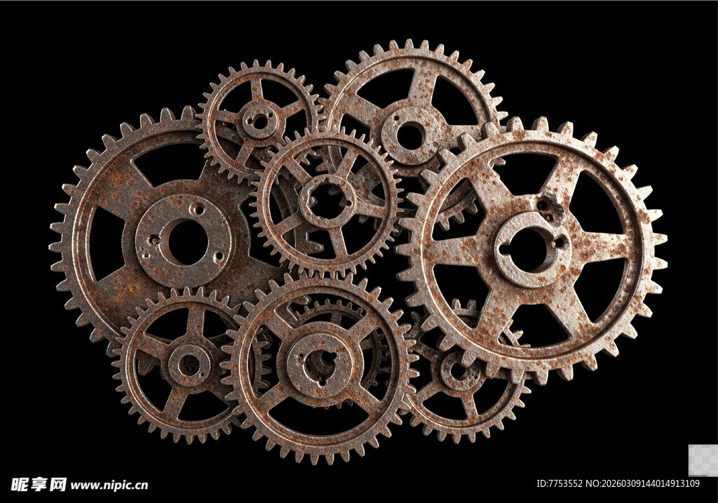 机械齿轮图案