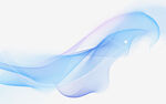 梦幻蓝色渐变流动线条