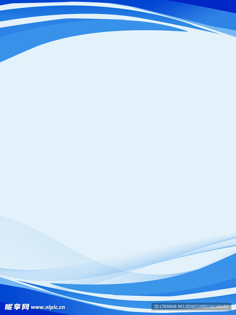 蓝色波浪背景图