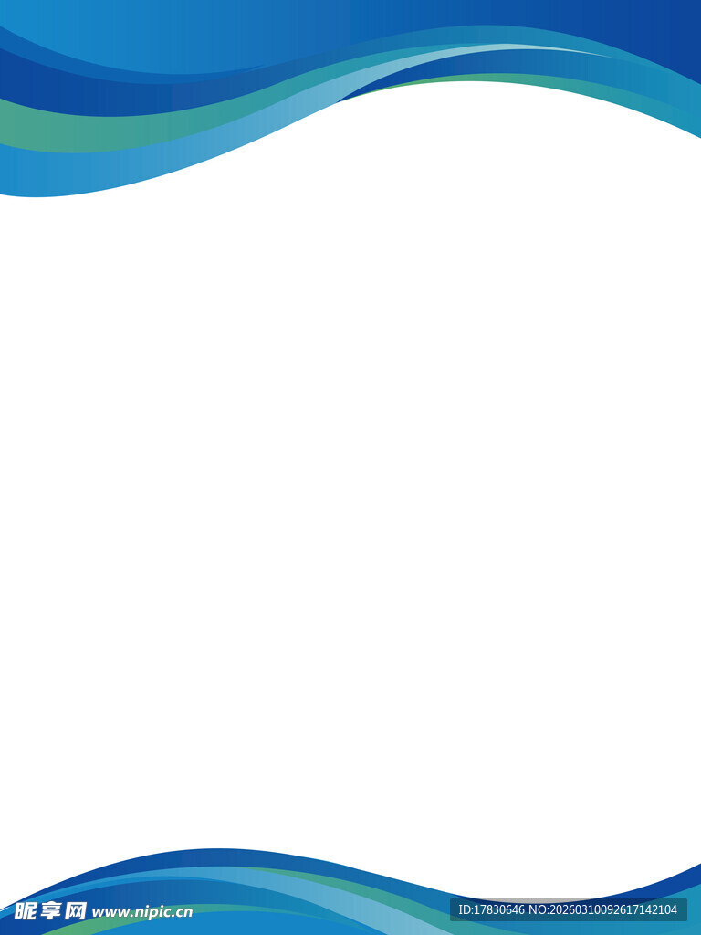 蓝色波浪线条背景素材