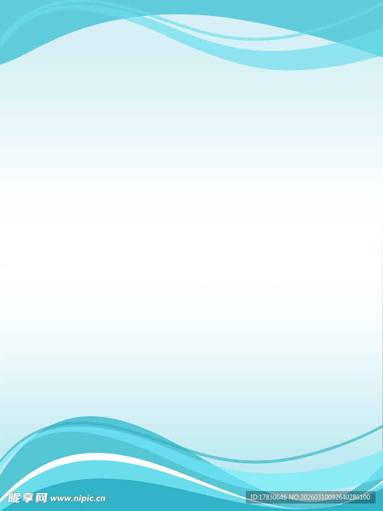 蓝色波浪背景图