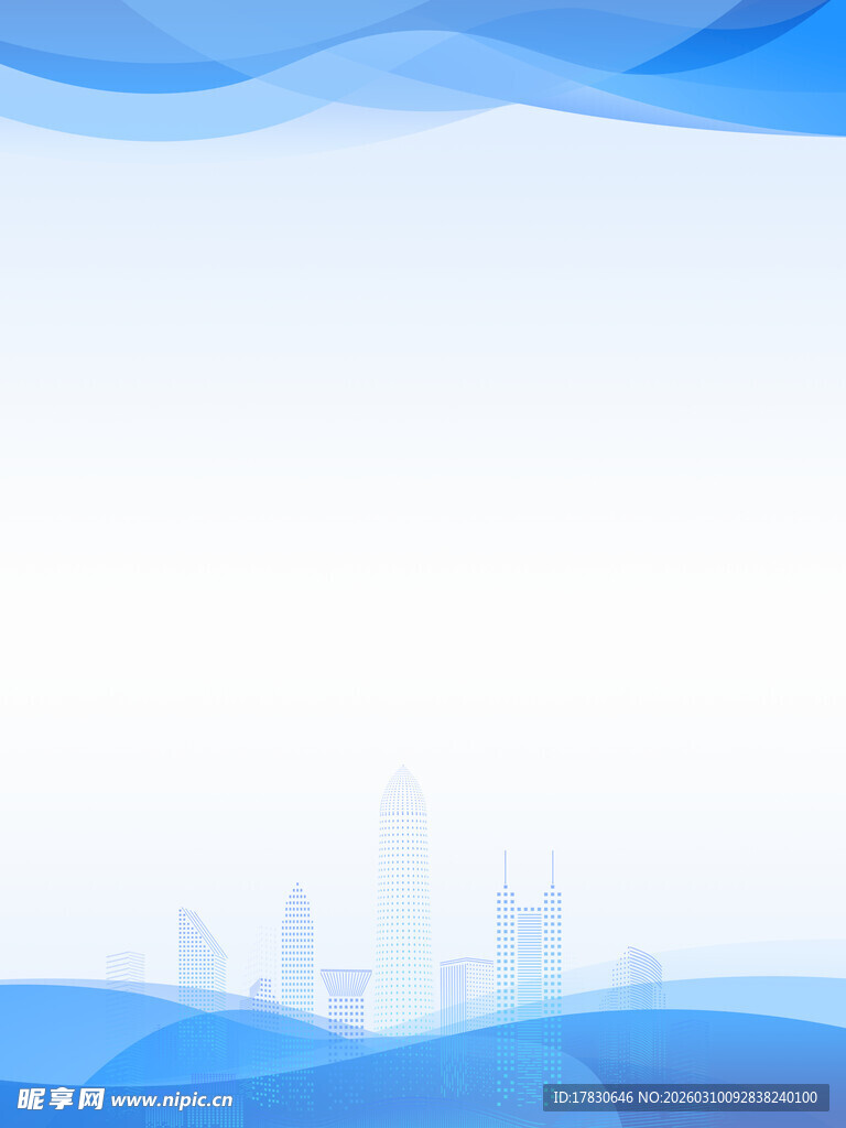 蓝色动感城市背景图