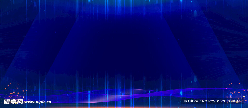 蓝色炫彩条纹背景图案