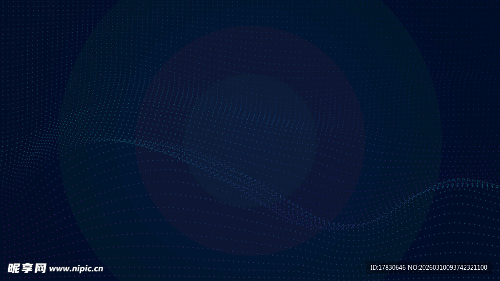 深蓝色渐变圆形抽象背景图