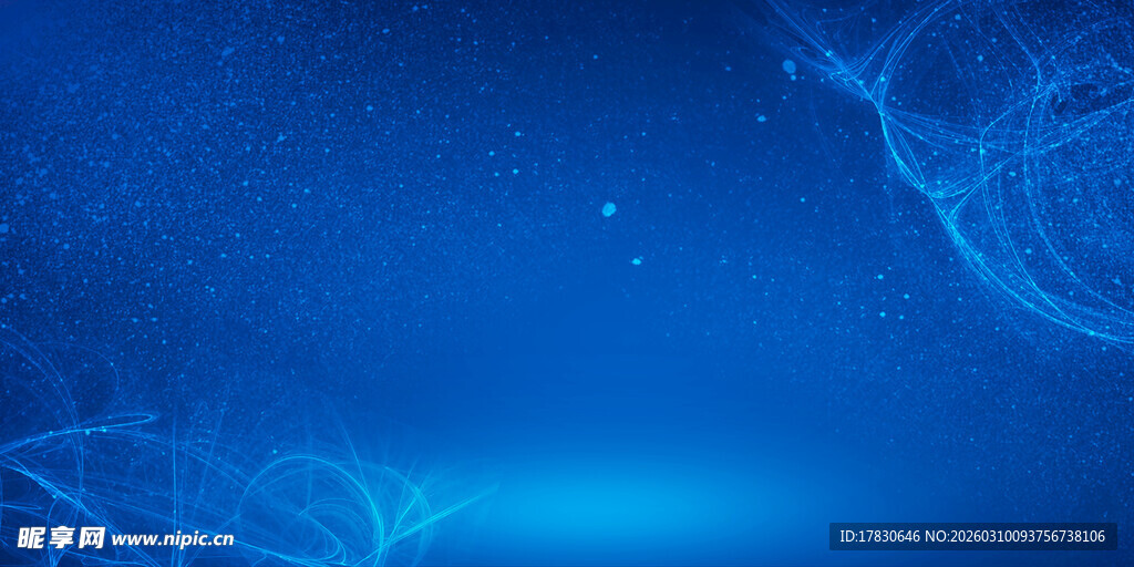 梦幻蓝色烟雾背景画面