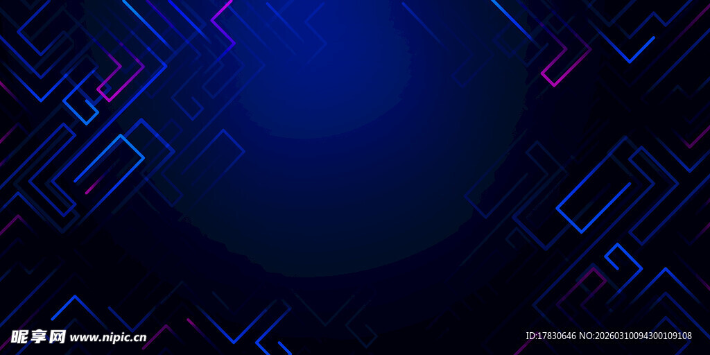 蓝紫渐变几何线条背景图
