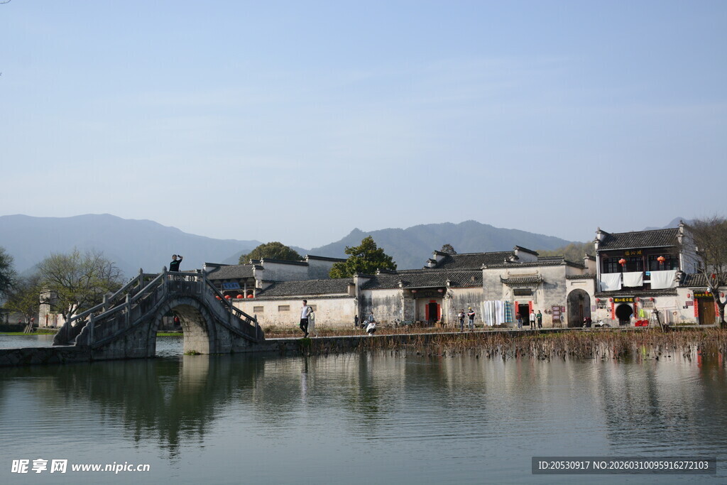 安徽地标宏村高清图古朴民居