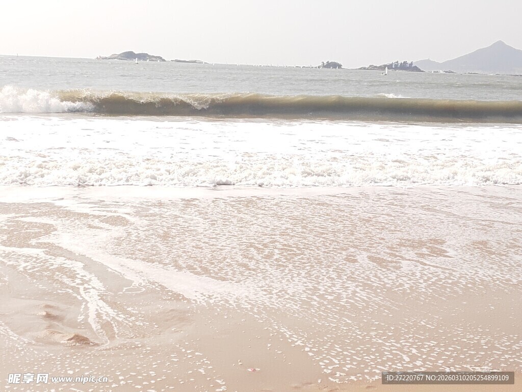 沙滩海浪美景