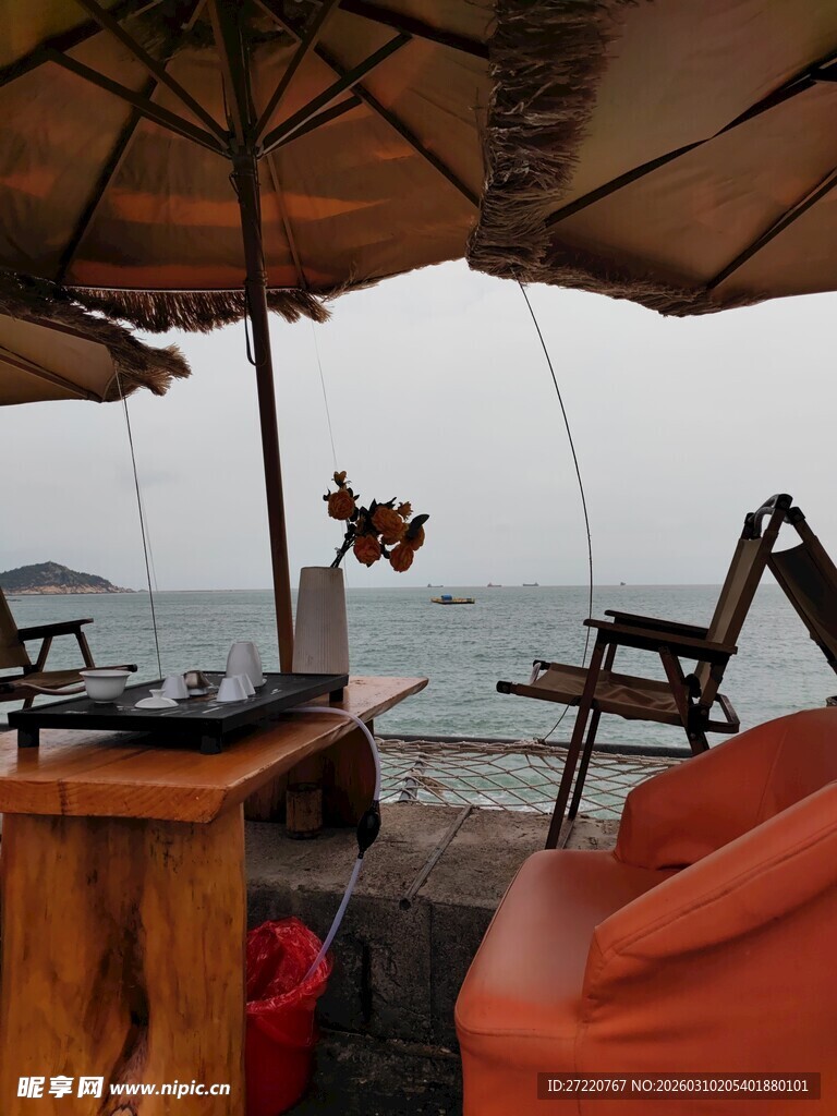 海边休闲场景 惬意时光