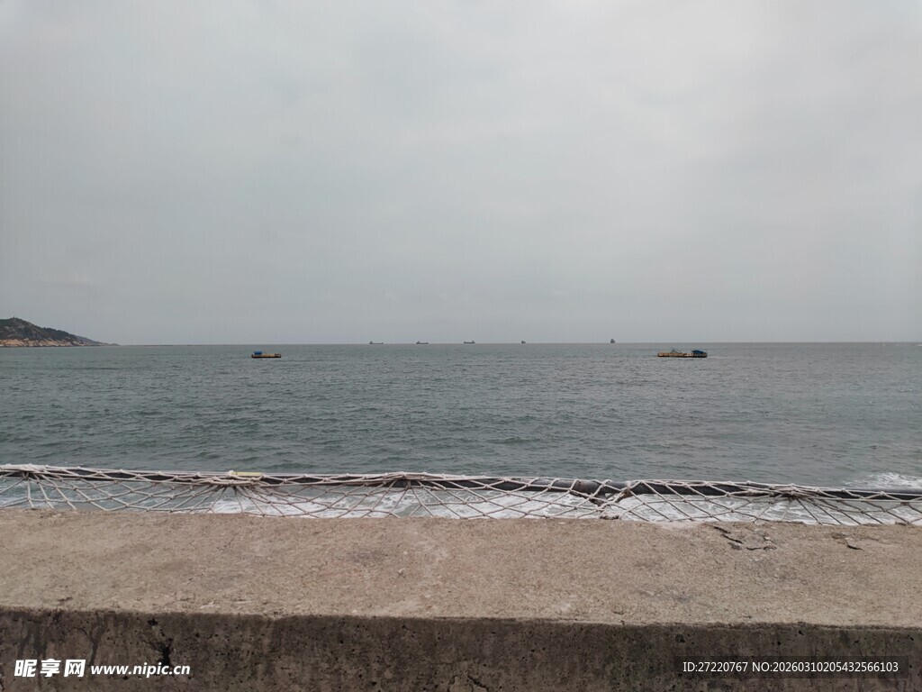 海边沙滩 辽阔海景