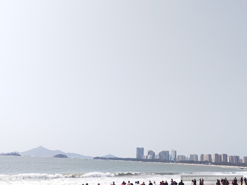 冬日海滨城市景观