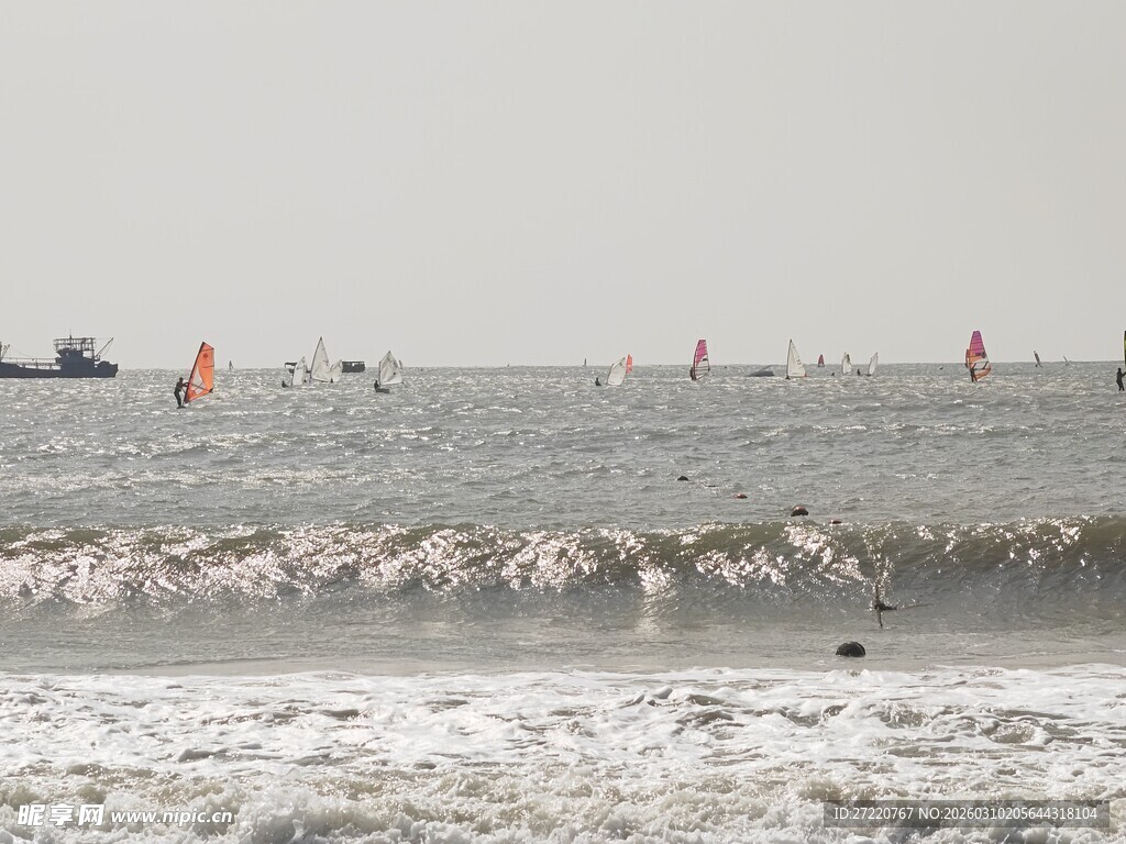海上帆船竞技场景