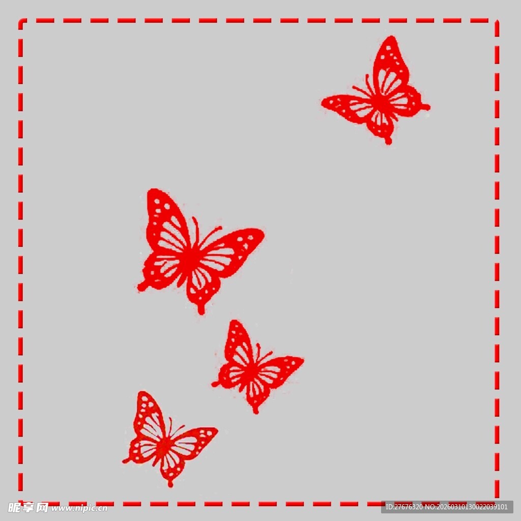 蝴蝶式样线性稿