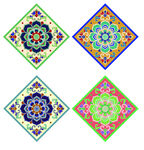 多彩民族风几何古典花纹