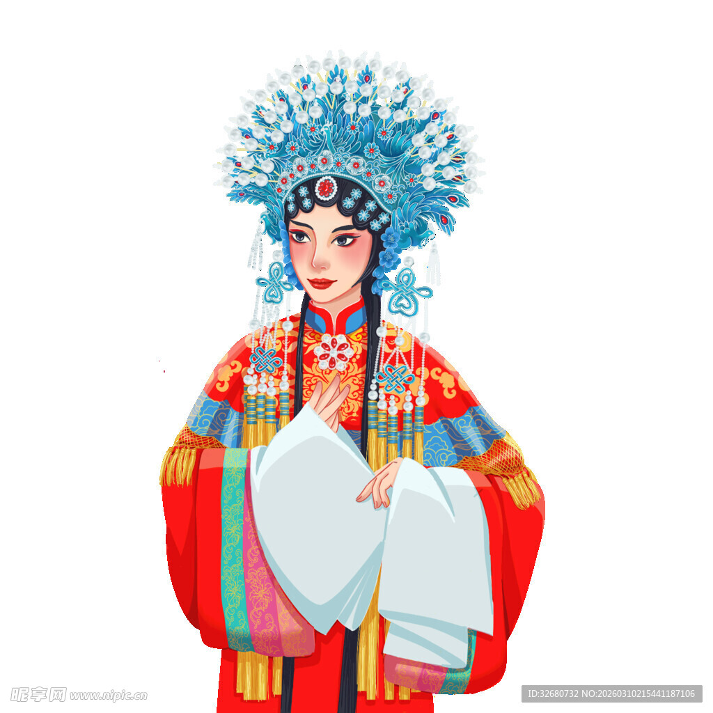 京剧旦角扮相形象