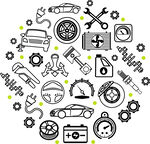汽车维修保养元素集合
