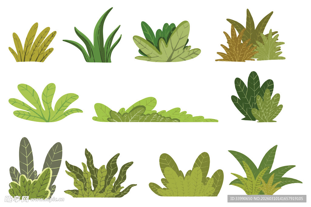 卡通绿植素材
