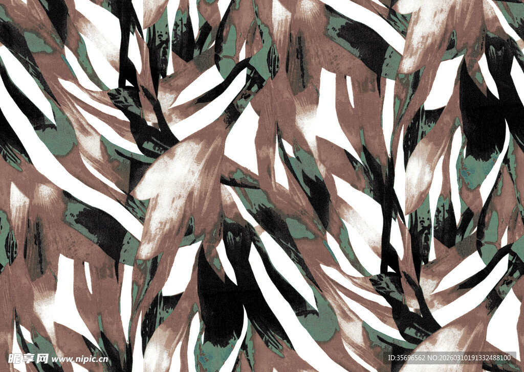 抽象植物图案背景纹理