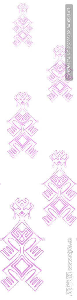 粉色几何图案装饰元素