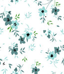蓝绿花卉图案背景纹理